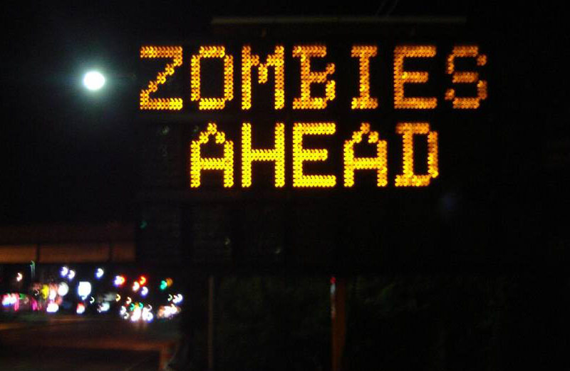 Illustration for article titled Hacked Electronic Road Sign Mega-Gallery